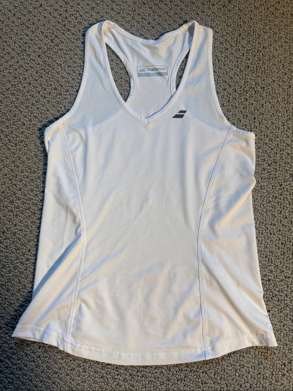 Babolat Women's White Racerback Tennis Tank- XS